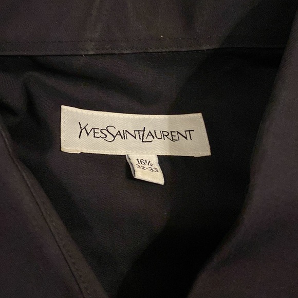 Mens YSL Black Dress Shirt - Picture 2 of 4